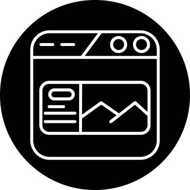 Bir simgenin vektör illüstrasyonu