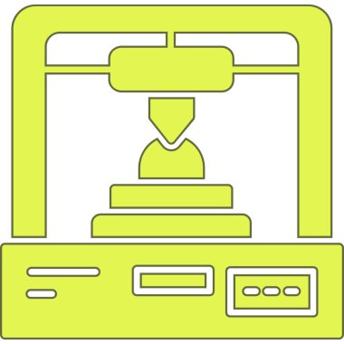 Bilgisayar monitörü. Web simgesi basit illüstrasyon