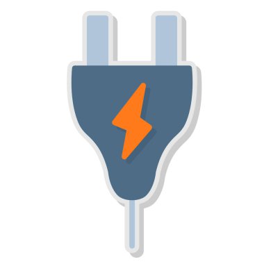 elektrik dolgu vektörü resimleme simgesi