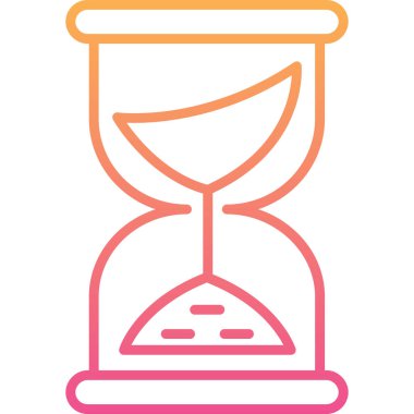 Kum saati. Web simgesi basit tasarım