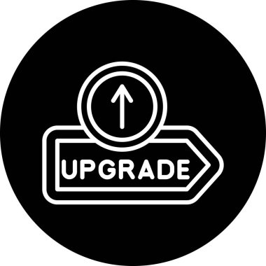 Siyah ve beyaz simgesinin vektör illüstrasyonu