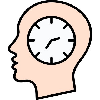 Zaman yönetimi simgesi. Beyaz arkaplanda izole edilmiş web tasarımı için özet zaman yönetimi vektörü simgesi