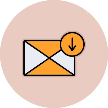 E-posta. Web simgesi basit illüstrasyon