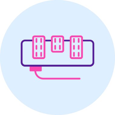 Modern bir simgenin vektör illüstrasyonu