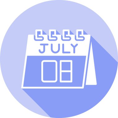 Takvim simgesi, vektör illüstrasyonu basit tasarım