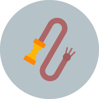 Kırmızı çemberli bir elin vektör simgesi