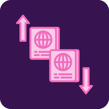 Modern bir simgenin vektör illüstrasyonu