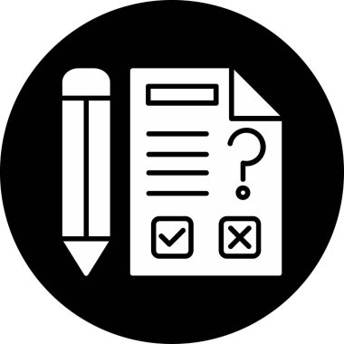 Kontrol listesi simgesinin vektör illüstrasyonu