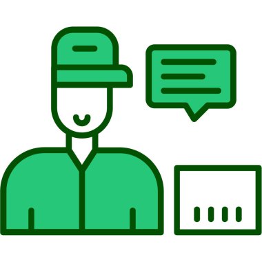 Çağrı merkezi ikon vektör illüstrasyonu