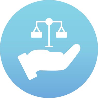 Çekiç simgesini tutan el.