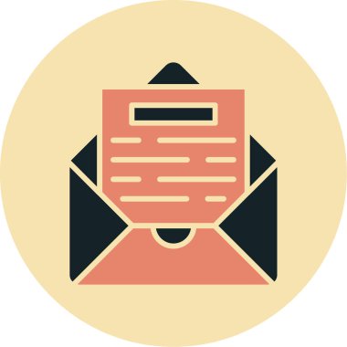 Posta simgesi vektör illüstrasyon tasarımı içeren zarf