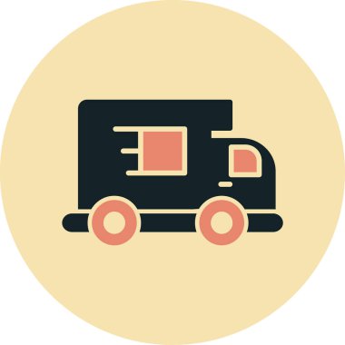 Bir kamyonun vektör çizimi