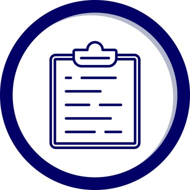 Belge simgesinin vektör illüstrasyonu