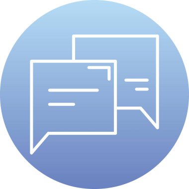 Sohbet simgesi vektör illüstrasyonu