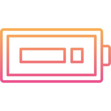 Pil simgesinin vektör illüstrasyonu