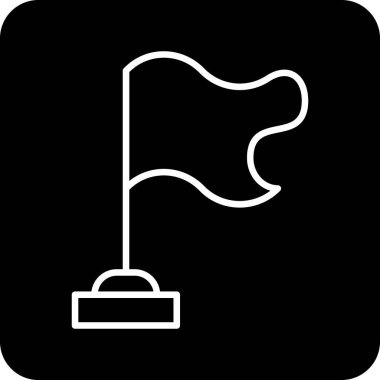 bayrak ikonu vektör illüstrasyonu