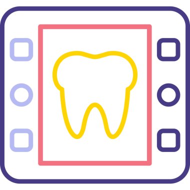 Diş bakımı modern simgesi, vektör illüstrasyonu
