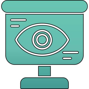 Göz simgesi vektör illüstrasyonu