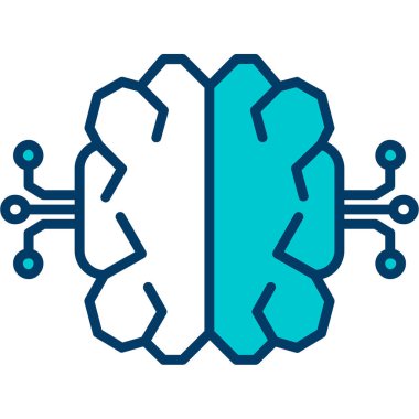 İnsan beyin vektör simgesi