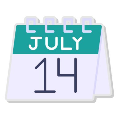 25 Temmuz takvim simgesi - Takvim simgesi