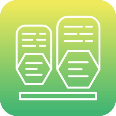 Modern yapı simgesinin vektör illüstrasyonu