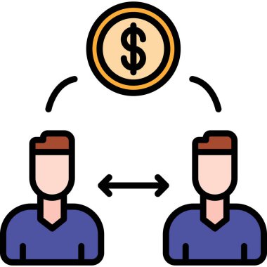 İş parası. Basit resimleme