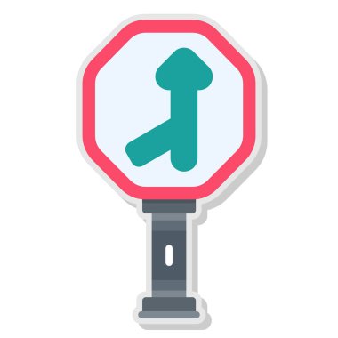 trafik işareti simge vektör çizim