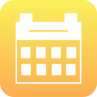 Takvim simgesi soyut arkaplanda izole edildi