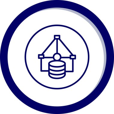 Benzersiz sanayi hattı simgesi