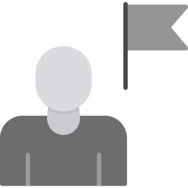 bayrak vektör düz simgesi