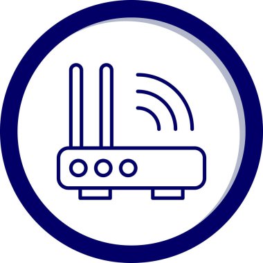 router simgesi vektör illüstrasyonu
