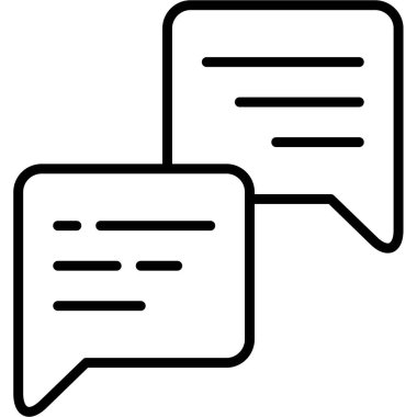 Konuşma baloncukları ikon vektör çizimi