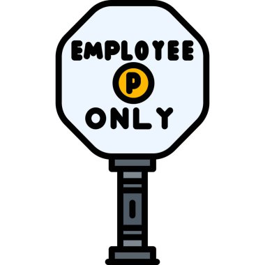 Sarı işaretli bir çizgi film çizimi..