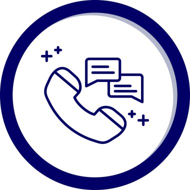 Çağrı merkezi simgesinin vektör illüstrasyonu