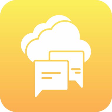 Soyut arkaplanda bulut simgesi izole edildi