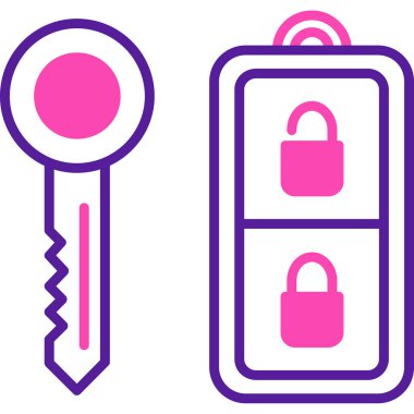 anahtar simge vektör illüstrasyonu