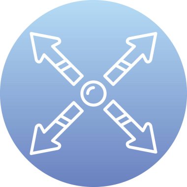 Oklar ok simgesi dış hat biçiminde