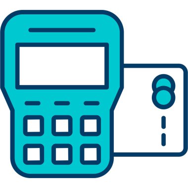 Hesap makinesi elektronik hesap makinesi simgesi - taslak biçimi