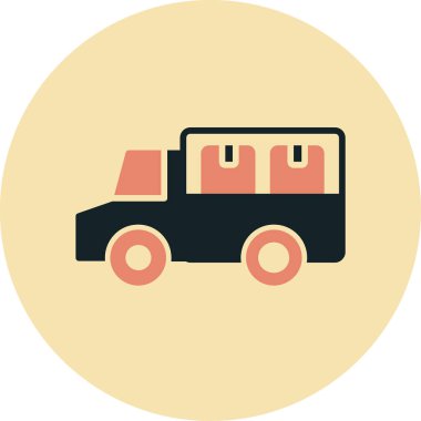 - Araba. Web simgesi basit illüstrasyon