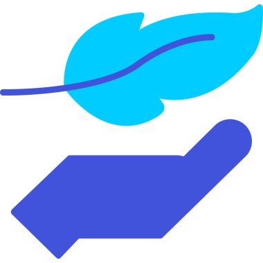 Bir yaprak simgesinin vektör illüstrasyonu