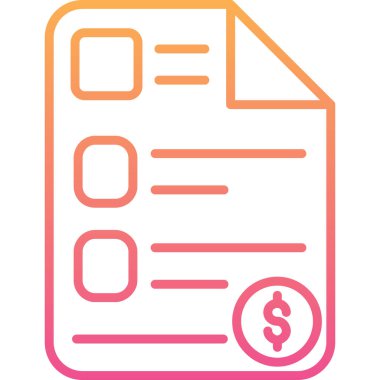 Belge. Web simgesi basit illüstrasyon