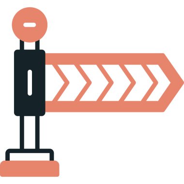 Yol simgesi vektör illüstrasyonu