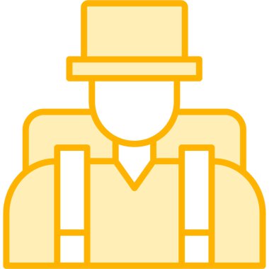 Avatar Adam simgesi - taslak biçimi