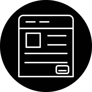 Belge simgesinin vektör illüstrasyonu