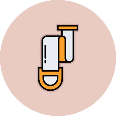 Tıbbi bir simgenin vektör illüstrasyonu