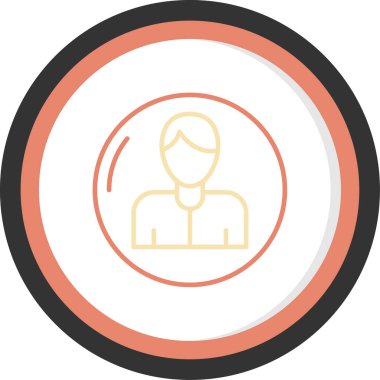 İnsan simgesinin vektör illüstrasyonu