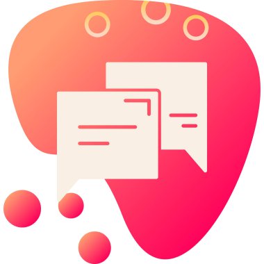 konuşma kabarcığı vektör çizimi