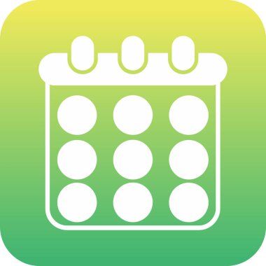 Kişisel ve ticari kullanım için takvim vektör simgesi simgesi vektör çizimi..