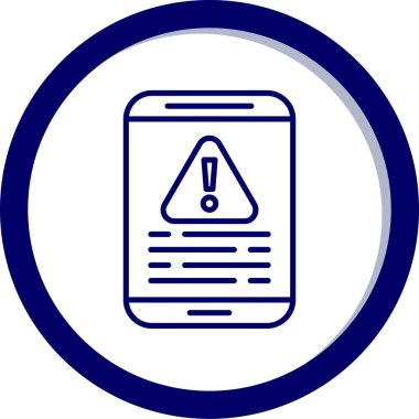 Cep telefonu simgesi, vektör illüstrasyonu