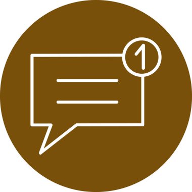 Sohbet simgesi vektör illüstrasyonu